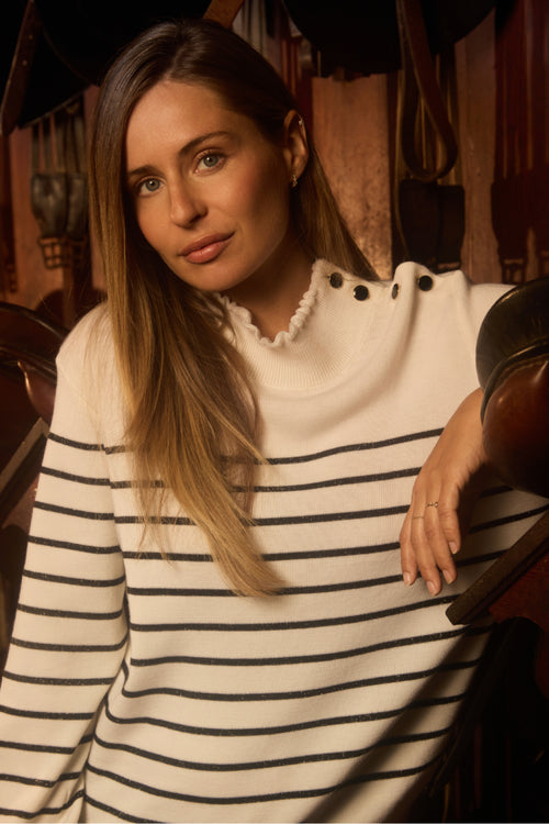 Pull rayé Noa - laine mérinos - Armor-lux - 1