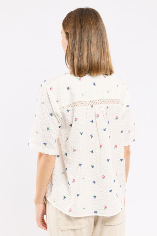 Blouse brodée Ron - coton - Armor-lux - 4