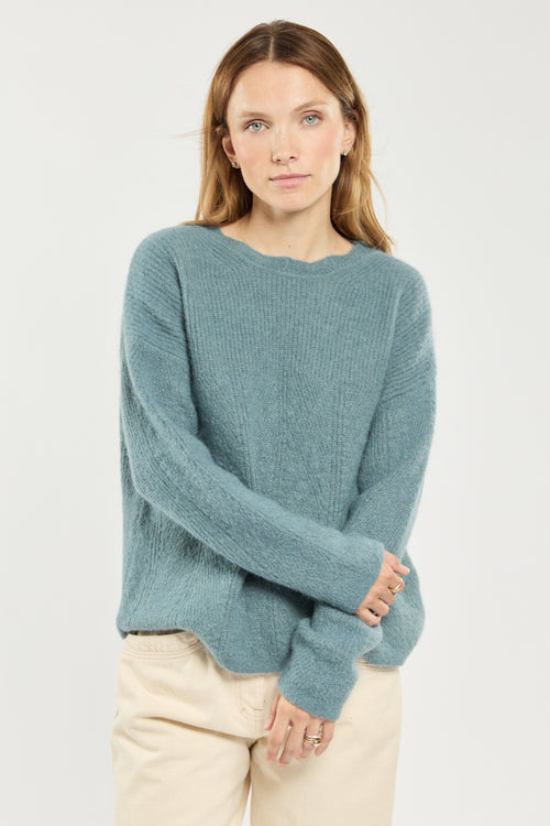 Perlripp-Fantasiepullover - Mohair - Armor-lux - 1