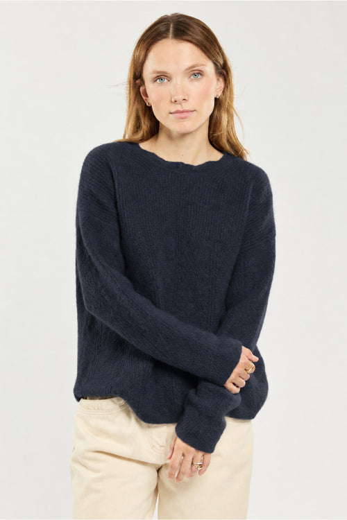 Pull côte perlée fantaisie - mohair - Armor-lux - 3
