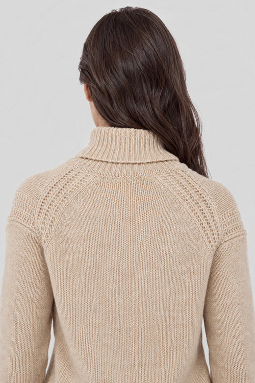 Bobble neck sweater - wool - Armor-lux - 4