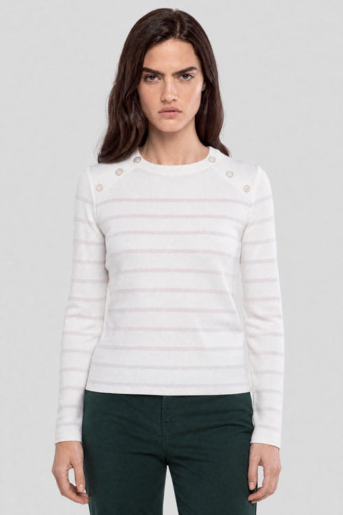 Gestreifter Pullover - Wolle - Armor-lux - 1