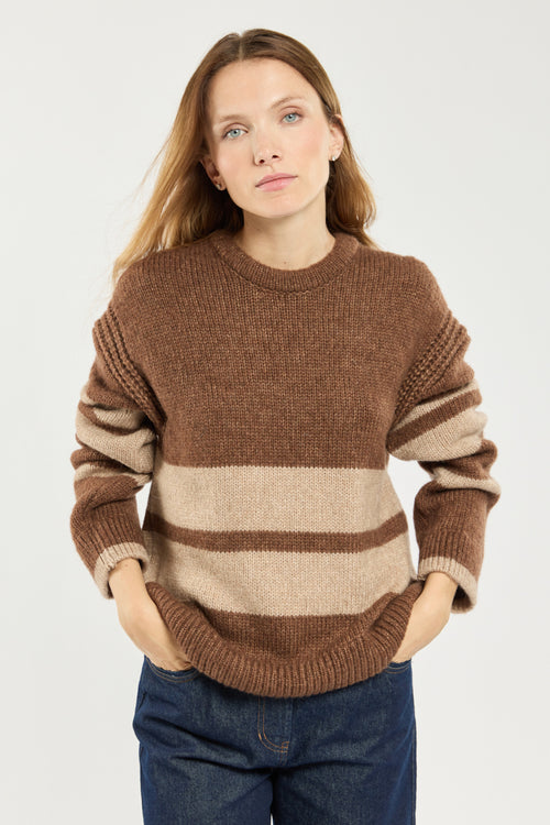 Colour-Block Pullover - Wolle - Armor-lux - 1