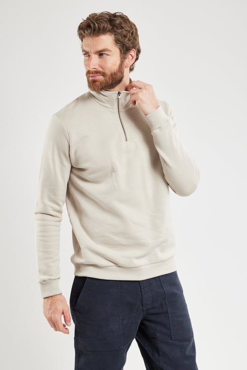 TAKIN stand-up collar sweatshirt - organic cotton - Armor-lux - 1