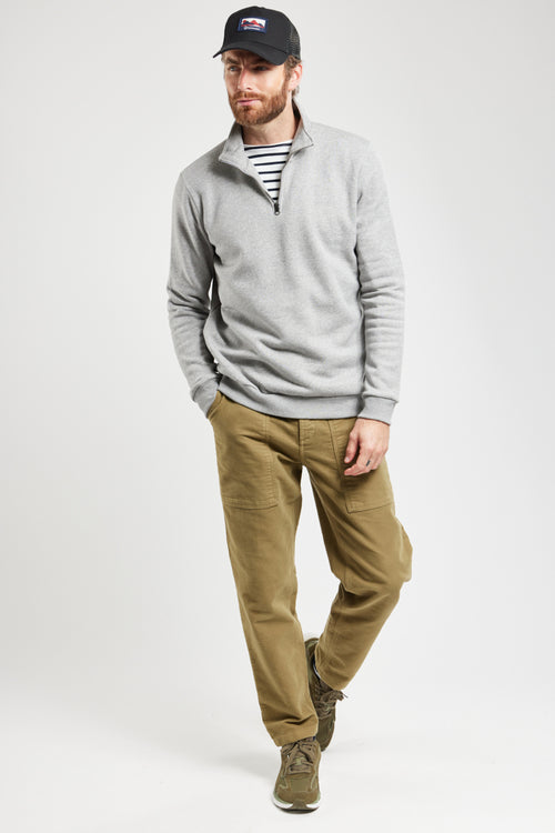 TAKIN stand-up collar sweatshirt - organic cotton - Armor-lux - 3