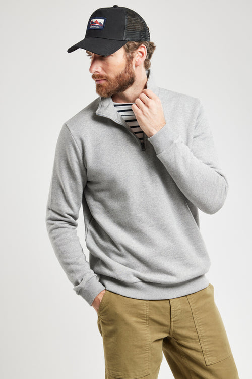 Sweatshirt mit Stehkragen TAKIN - biologische Baumwolle - Armor-lux - 4