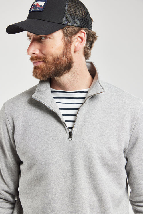 Sweatshirt mit Stehkragen TAKIN - biologische Baumwolle - Armor-lux - 2