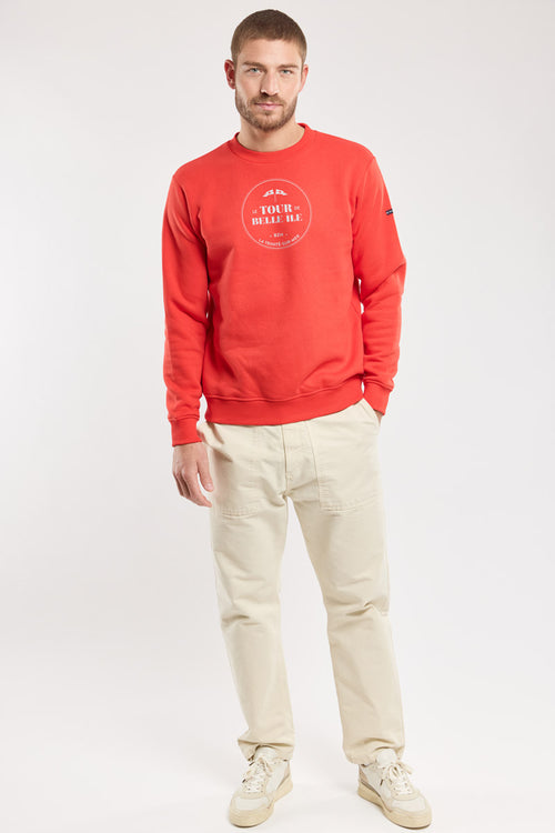 Screen printed sweatshirt - Tour de Belle-Ile - Armor-lux - 3
