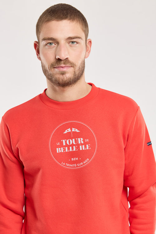 Screen printed sweatshirt - Tour de Belle-Ile - Armor-lux - 2