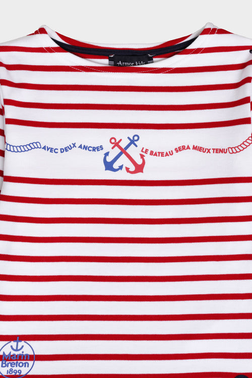 Kids Breton striped shirt - thick cotton - Armor-lux - 2