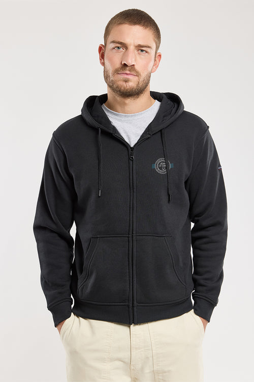Tout commence en Finistère zip-up sweatshirt - Armor-lux - 1