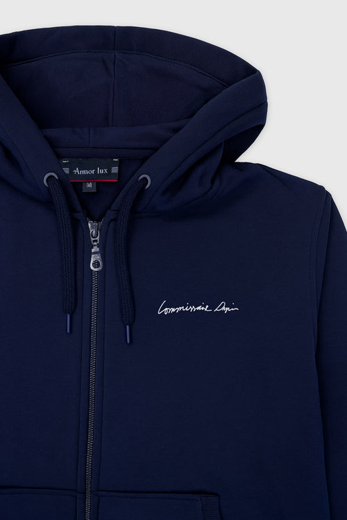 Unisex zipped sweatshirt Commissioner Dupin - cotton - Armor-lux - 3