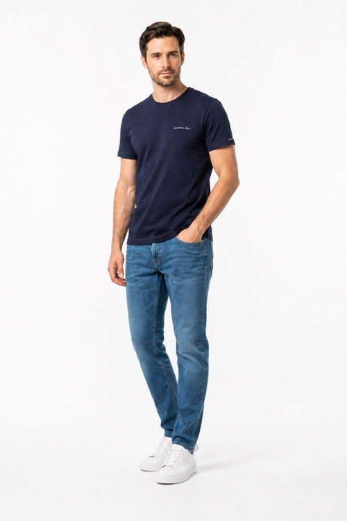 Unifarbenes gemischtes T-Shirt Kommissar Dupin - Baumwolle - Armor-lux - 5
