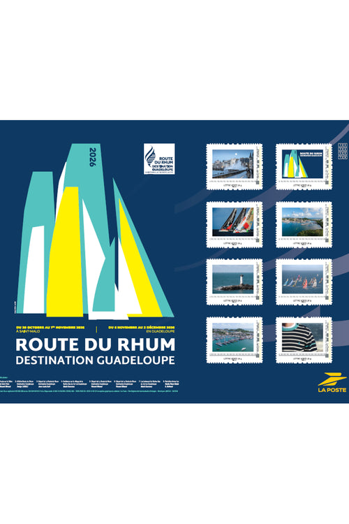 Planche de timbres collector - Route du Rhum Destination Guadeloupe 2026 - Armor-lux - 1