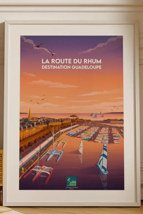Affiche Départ à Saint-Malo - Armor-lux - 1
