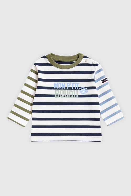 Baby Breton striped shirt - cotton - Armor-lux - 1