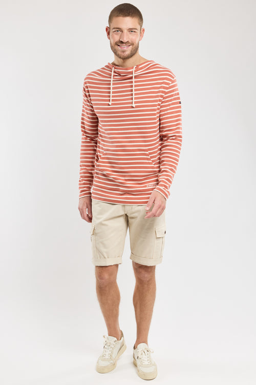 Cowl neck Breton shirt - heavy cotton - Armor-lux - 5