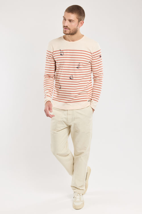 Embroidered boat sailor - thick cotton - Armor-lux - 3