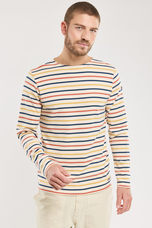 Three-coloured sailor stripe - thick cotton - Armor-lux - 1