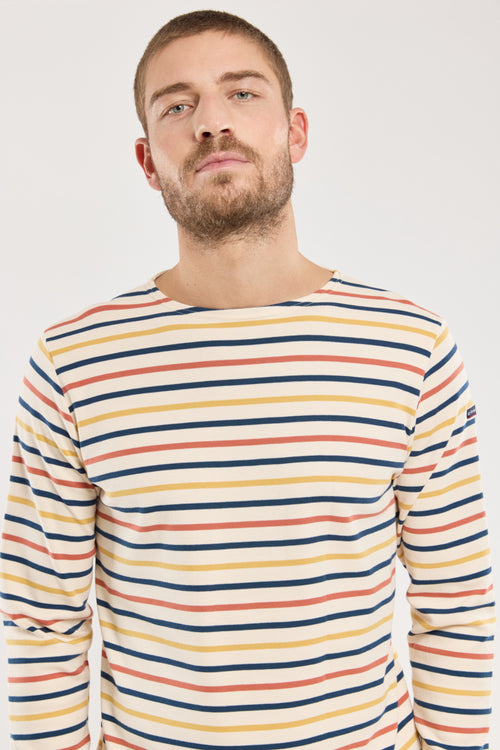 Three-coloured sailor stripe - thick cotton - Armor-lux - 2