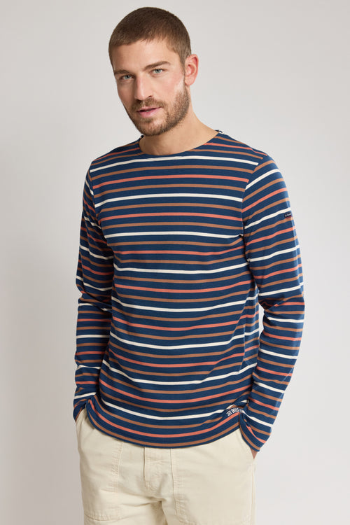 Three-coloured sailor stripe - thick cotton - Armor-lux - 1