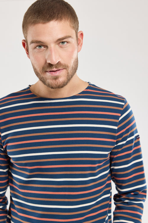 Three-coloured sailor stripe - thick cotton - Armor-lux - 4