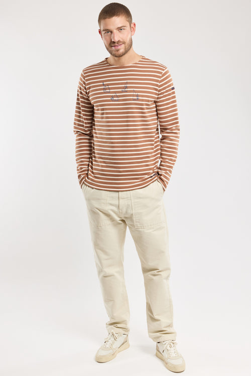 Embroidered boat sailor - thick cotton - Armor-lux - 1