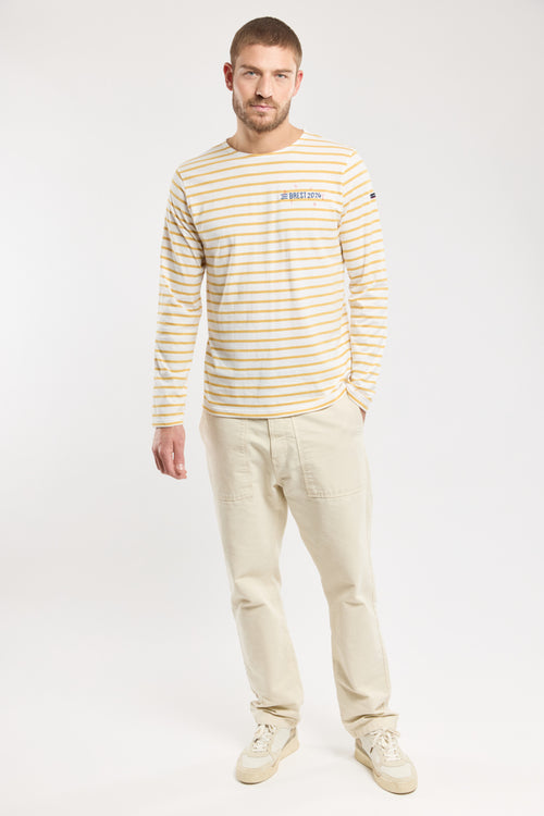 Embroidered Breton shirt - lightweight cotton - Armor-lux - 3