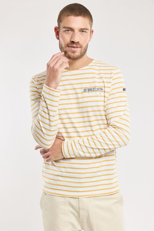 Embroidered Breton shirt - lightweight cotton - Armor-lux - 4