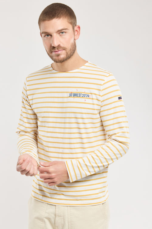Embroidered Breton shirt - lightweight cotton - Armor-lux - 4