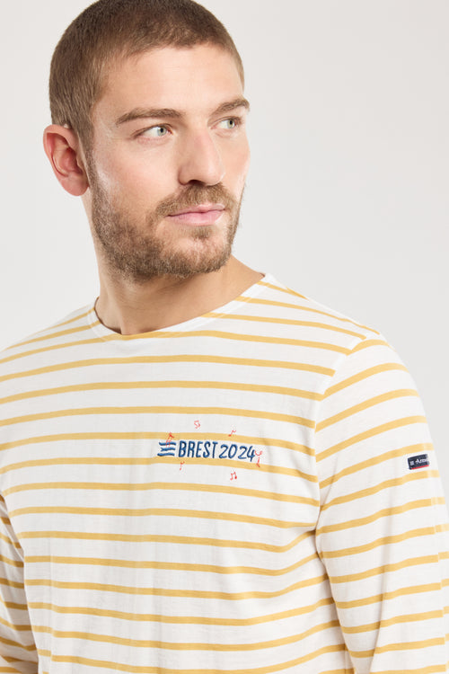 Embroidered Breton shirt - lightweight cotton - Armor-lux - 1