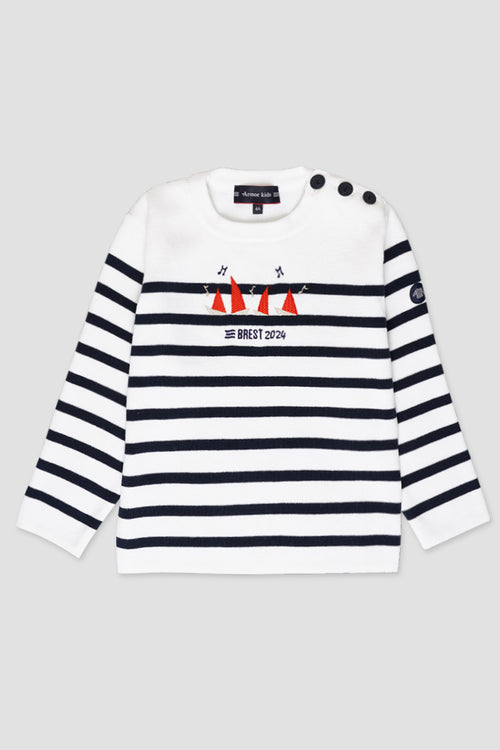 Kids embroidered fisherman