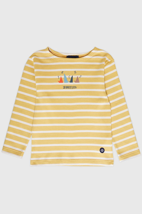Matrosenshirt mit Siebdruck Kids – dicke Baumwolle - Armor-lux - 1