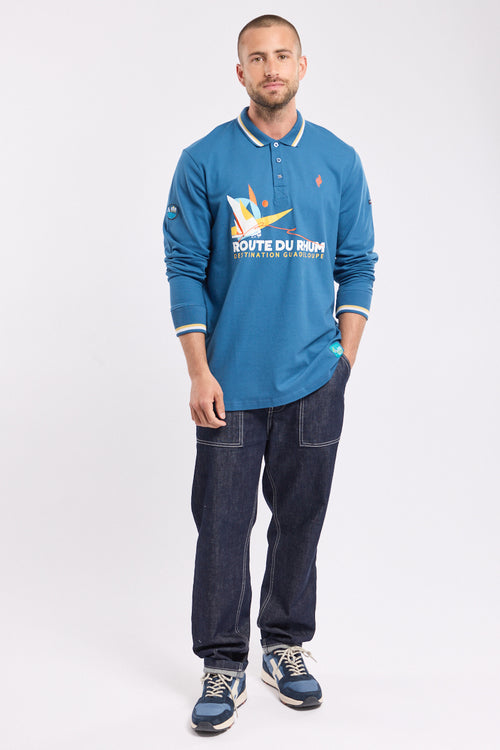 Long-sleeve polo shirt - Route du Rhum - Destination Guadeloupe - Armor-lux - 2