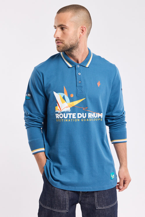 Long-sleeve polo shirt - Route du Rhum - Destination Guadeloupe - Armor-lux - 1