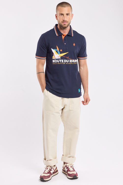 Poloshirt mit kurzen Ärmeln – Route du Rhum 2022 – Destination Guadeloupe - Armor-lux - 1