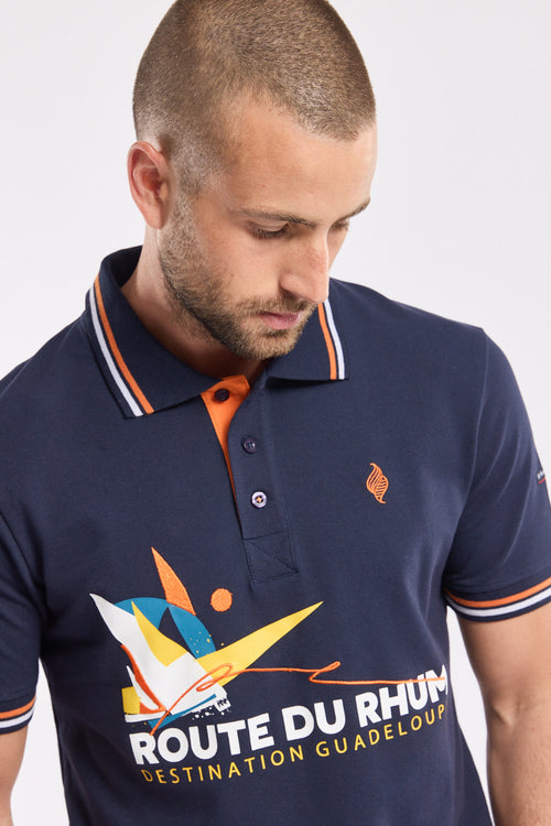 Poloshirt mit kurzen Ärmeln – Route du Rhum 2022 – Destination Guadeloupe - Armor-lux - 4