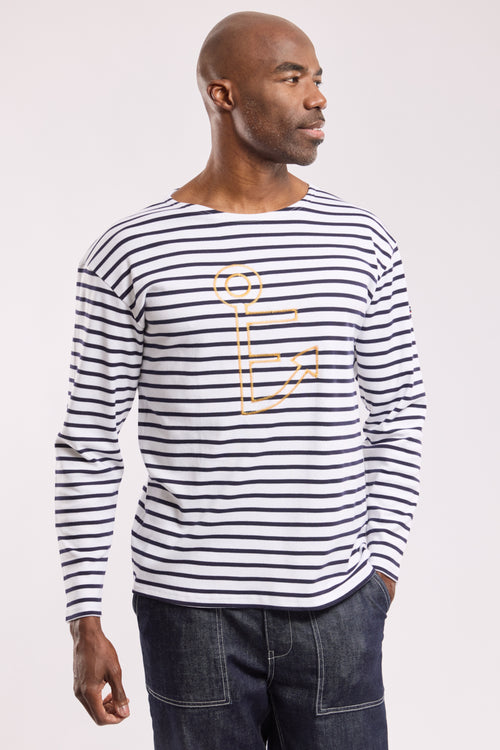 Marinière Escale à Sète - coton épais - Armor-lux - 1