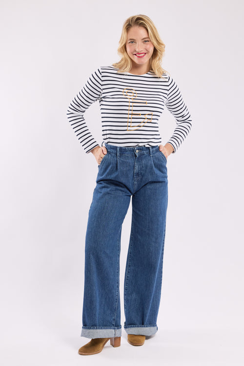 Escale à Sète striped shirt - thick cotton - Armor-lux - 3