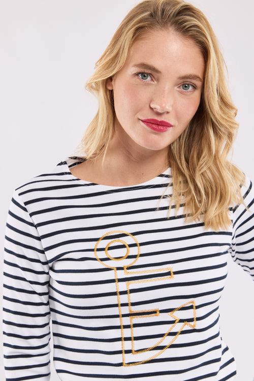 Escale à Sète striped shirt - thick cotton - Armor-lux - 1