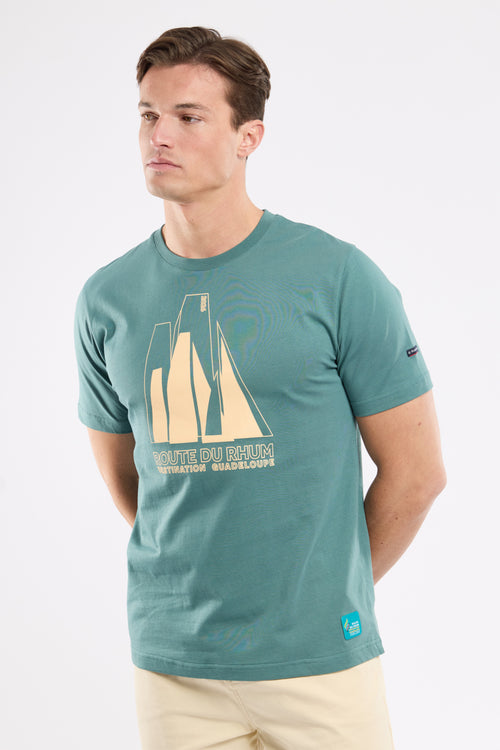 Screen-printed T-shirt - Route du Rhum - Destination Guadeloupe - Armor-lux - 1