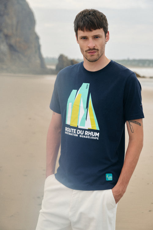 T-shirt sérigraphié - Route du Rhum - Destination Guadeloupe - Armor-lux - 1