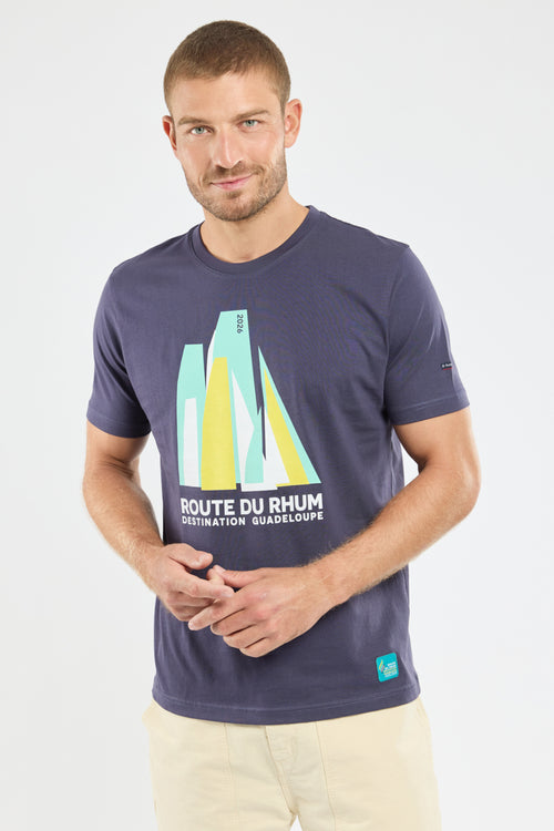 T-shirt sérigraphié - Route du Rhum - Destination Guadeloupe - Armor-lux - 1