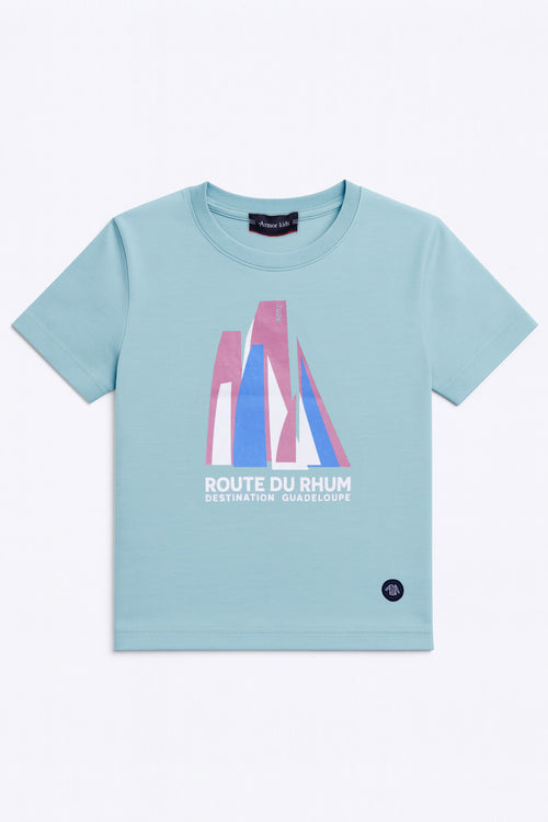 T-shirt sérigraphié Kids - Route du Rhum - Destination Guadeloupe - Armor-lux - 1