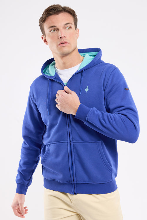 Sweatshirt mit Reißverschluss und Siebdruck - Baumwolle - Armor-lux - 1