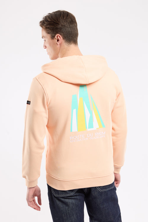 Screen-printed zip-up sweatshirt - cotton - Armor-lux - 2