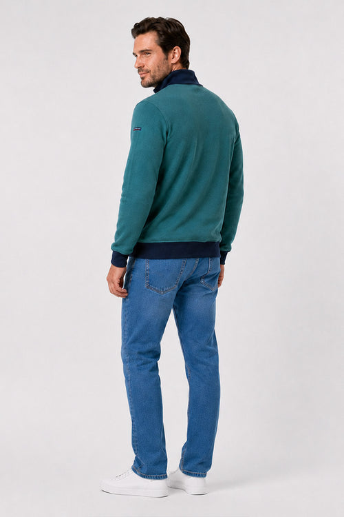 Trucker-neck sweatshirt - cotton - Armor-lux - 2