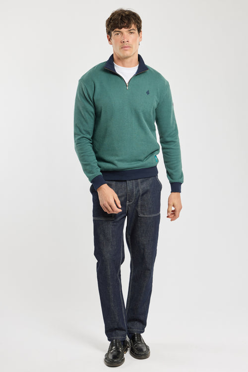 Trucker-neck sweatshirt - cotton - Armor-lux - 3