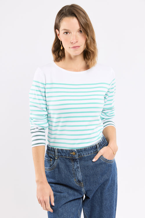 Two-tone striped shirt - thick cotton - Armor-lux - 1