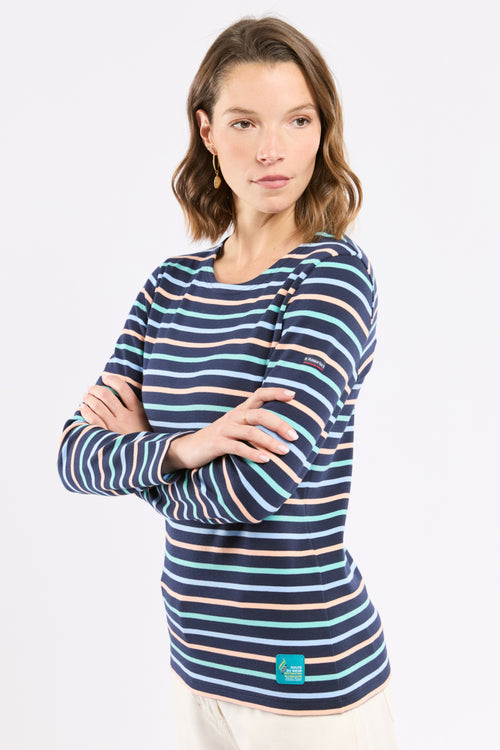 Tricolor striped shirt - thick cotton - Armor-lux - 1